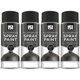 4X 151 Black Satin Spray Paint 400ml Spray Paint